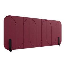 ROUND PET Akustik-Tischtrennwand | 1180-1780 mm, über 20 Farben
