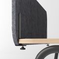 ROUND PET Akustik-Tischtrennwand Seitenblende | 680-780 mm, über 20 Farben