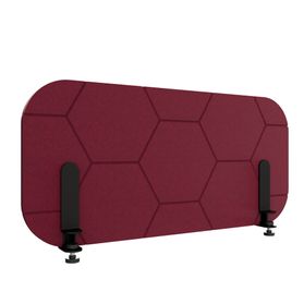 ROUND PET Akustik-Tischtrennwand Seitenblende | 680-780 mm, über 20 Farben