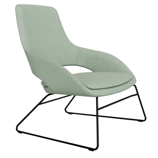 SANDIE Lounge-Sessel | Stahldrahtrahmen, integrierte Armlehnen