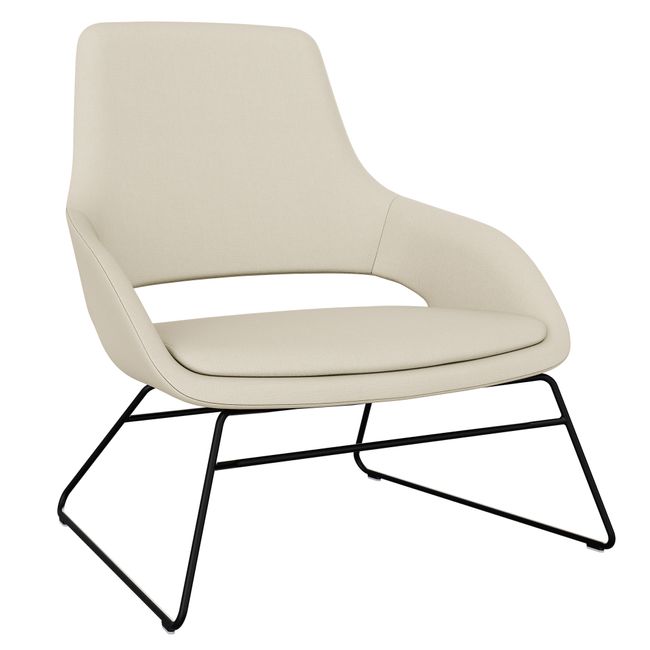 SANDIE Lounge-Sessel | Stahldrahtrahmen, integrierte Armlehnen