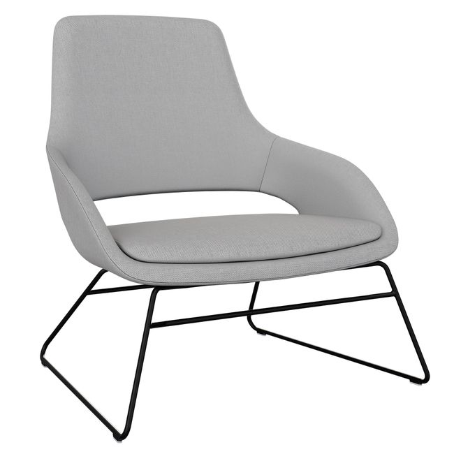 SANDIE Lounge-Sessel | Stahldrahtrahmen, integrierte Armlehnen