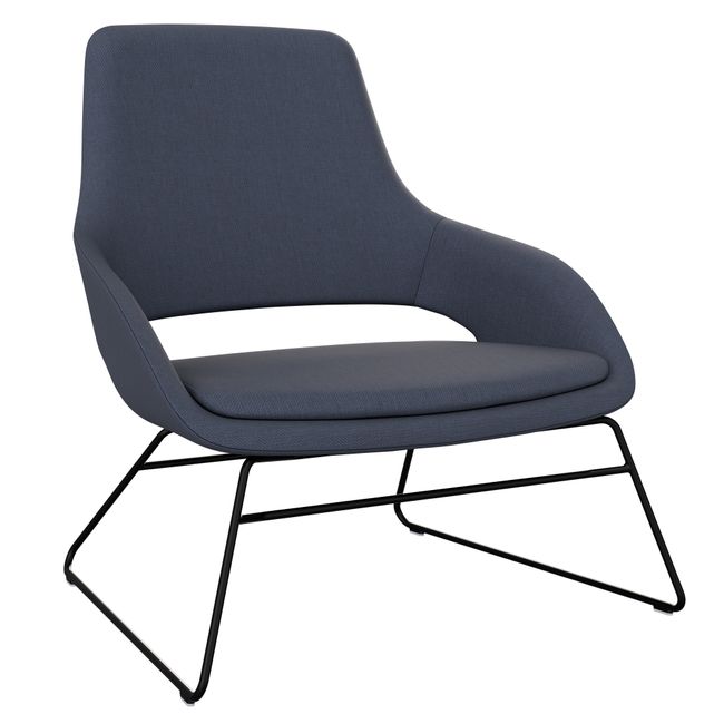 SANDIE Lounge-Sessel | Stahldrahtrahmen, integrierte Armlehnen
