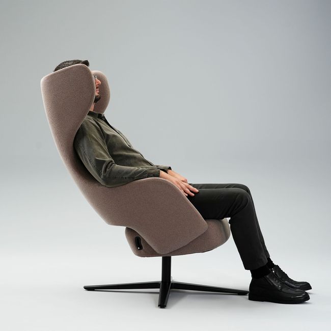 SANDIE Lounge-Sessel | 4-Stern-Fußkreuz, Synchronmechanik