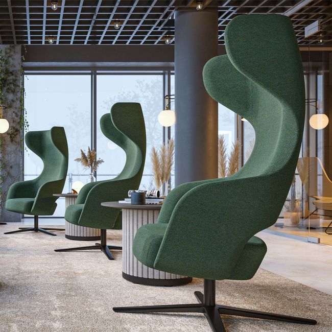 SANDIE Lounge-Sessel | 4-Stern-Fußkreuz, Synchronmechanik