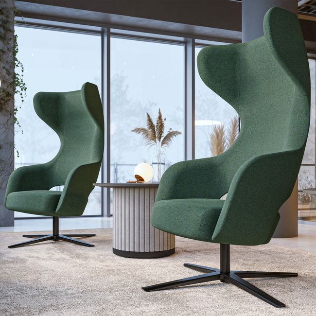 SANDIE Lounge-Sessel | 4-Stern-Fußkreuz, Synchronmechanik