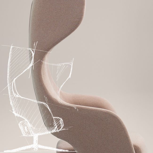 SANDIE Lounge-Sessel | 4-Stern-Fußkreuz, Synchronmechanik