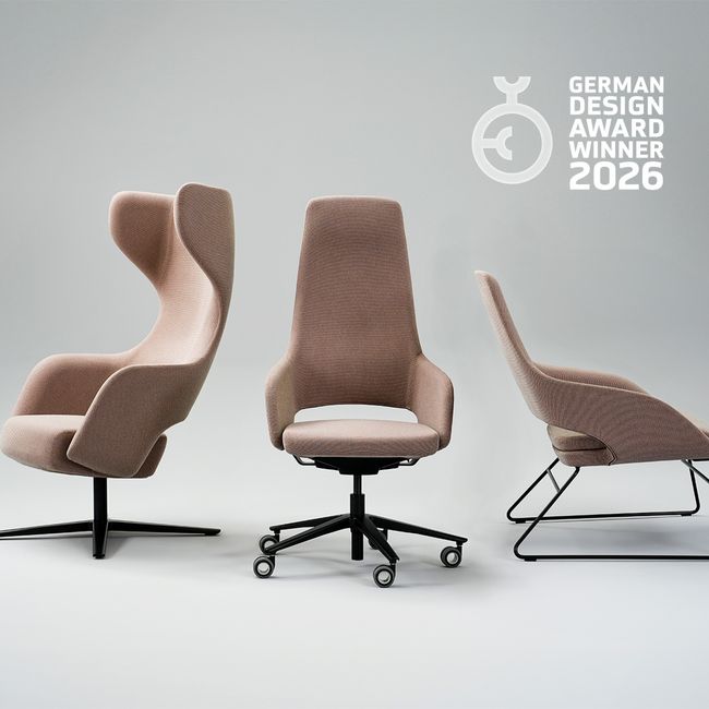 SANDIE Lounge-Sessel | 4-Stern-Fußkreuz, Synchronmechanik