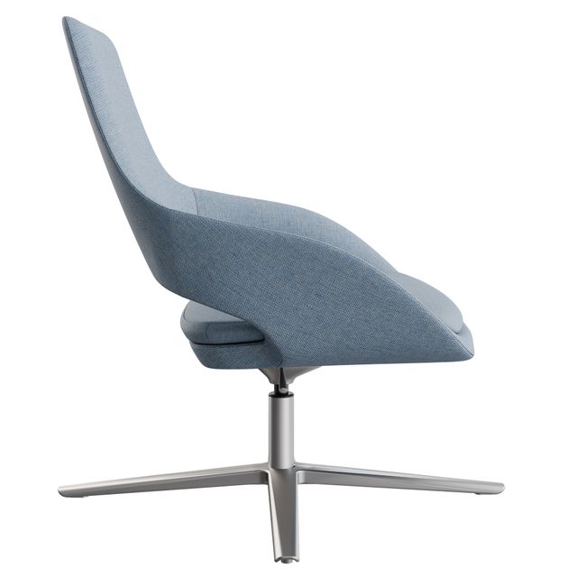 SANDIE Lounge-Sessel | Sitzhöhe 405 – 505 mm, 4-Stern-Fußkreuz