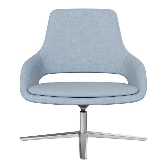 SANDIE Lounge-Sessel | Sitzhöhe 405 – 505 mm, 4-Stern-Fußkreuz