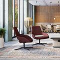SANDIE Lounge-Sessel | Sitzhöhe 405 – 505 mm, 4-Stern-Fußkreuz