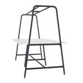 Round multipurpose table | 2400 - 2800 x 740 - 1050 mm, white - 3 Thumbnail Image