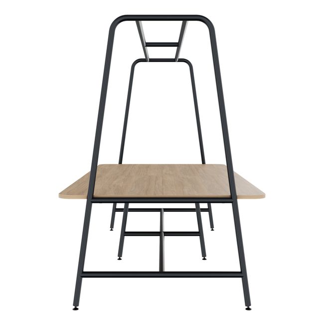 ROUND Multipurpose Tisch | 2400 - 2800  x 740 - 1050 mm, Bernsteineiche