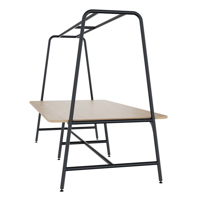 ROUND Multipurpose Tisch | 2400 - 2800  x 740 - 1050 mm, Bernsteineiche