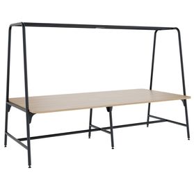 ROUND Multipurpose Tisch | 2400 - 2800  x 740 - 1050 mm, Bernsteineiche