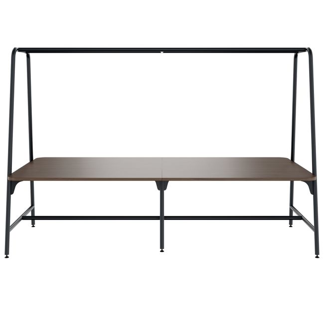 ROUND Multipurpose Tisch | 2400 - 2800  x 740 - 1050 mm, Nussbaum