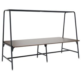 ROUND Multipurpose Tisch | 2400 - 2800  x 740 - 1050 mm, Nussbaum