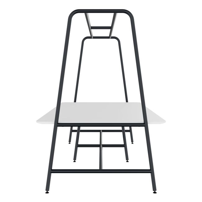 ROUND Multipurpose Tisch | 2400 - 2800  x 740 - 1050 mm, HPL Weiß