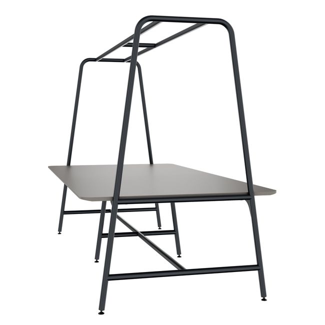 ROUND Multipurpose Tisch | 2400 - 2800  x 740 - 1050 mm, Fenix Grau