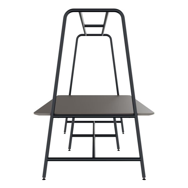 ROUND Multipurpose Tisch | 2400 - 2800  x 740 - 1050 mm, Fenix Grau