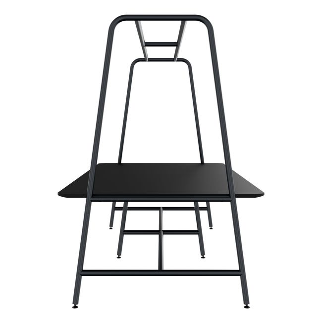 ROUND Multipurpose Tisch | 2400 - 2800  x 740 - 1050 mm, Fenix Schwarz