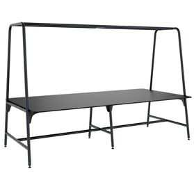 ROUND Multipurpose Tisch | 2400 - 2800  x 740 - 1050 mm, Fenix Schwarz