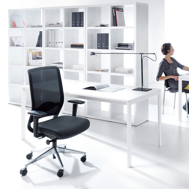 profim – VerisNet Bürodrehstuhl | Synchronmechanik, Netzrücken