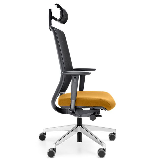 profim – VerisNet Bürodrehstuhl | Synchronmechanik, Netzrücken