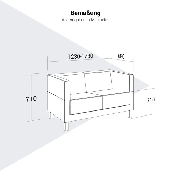profim – Vancouver Lite Sofa | 4-Fuß- oder Kufengestell, 2-3 Sitzer profim – Vancouver Lite Sofa | 4-Fuß- oder Kufengestell, 2-3 Sitzer