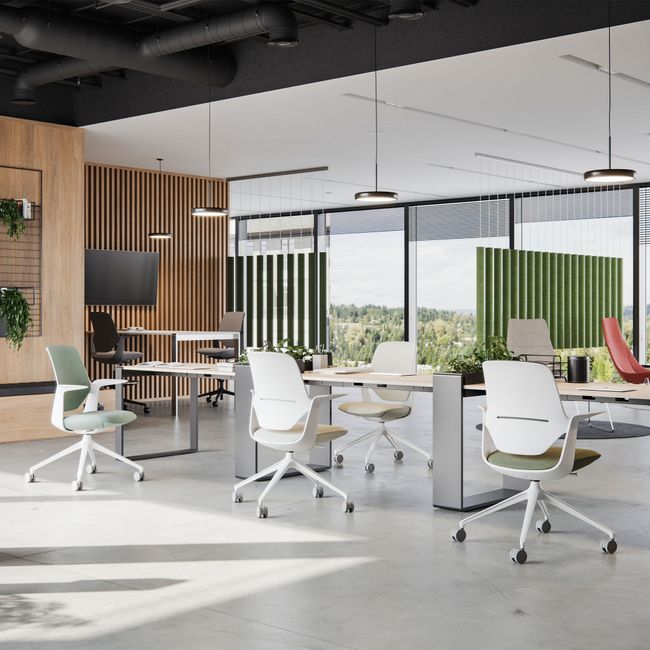 profim – TRILLO PRO Konferenzstuhl | Mit Rollen, Synchronmechanik