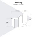 AVERTO Empfangstheke | 1000-1800 mm, integrierter Kabeldurchlass AVERTO Empfangstheke | 1000-1800 mm, integrierter Kabeldurchlass