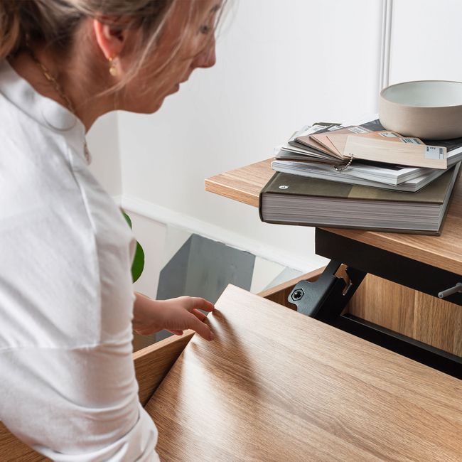 StartUs-E klappbarer, höhenverstellbarer Schreibtisch | 1000-1200 mm