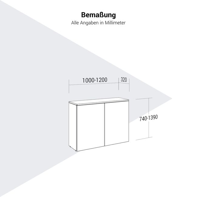 StartUs-E klappbarer, höhenverstellbarer Schreibtisch | 1000-1200 mm