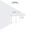 StartUs-E klappbarer, höhenverstellbarer Schreibtisch | 1000-1200 mm