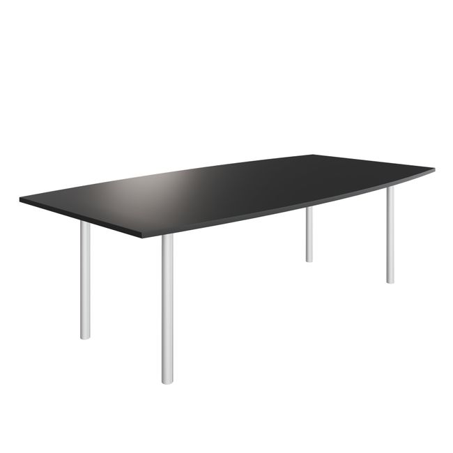 OPTIMA Konferenztisch | 2400 x 1200 mm (8 Sitzplätze), bootsform OPTIMA Konferenztisch | 2400 x 1200 mm (8 Sitzplätze), bootsform