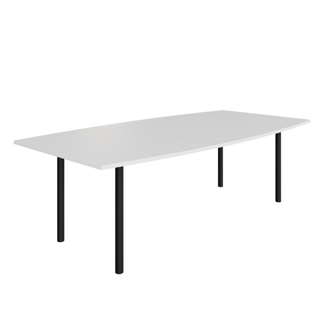 OPTIMA Konferenztisch | 2400 x 1200 mm (8 Sitzplätze), bootsform OPTIMA Konferenztisch | 2400 x 1200 mm (8 Sitzplätze), bootsform