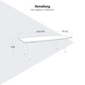 OPTIMA Konferenztisch | 2400 x 1200 mm (8 Sitzplätze), bootsform OPTIMA Konferenztisch | 2400 x 1200 mm (8 Sitzplätze), bootsform