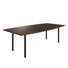 OPTIMA Konferenztisch | 2400 x 1200 mm (8 Sitzplätze), bootsform