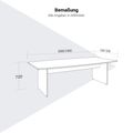OPTIMA Konferenztisch | 2000-2400 x 1000-1200 mm (6-8 Sitzplätze) OPTIMA Konferenztisch | 2000-2400 x 1000-1200 mm (6-8 Sitzplätze)
