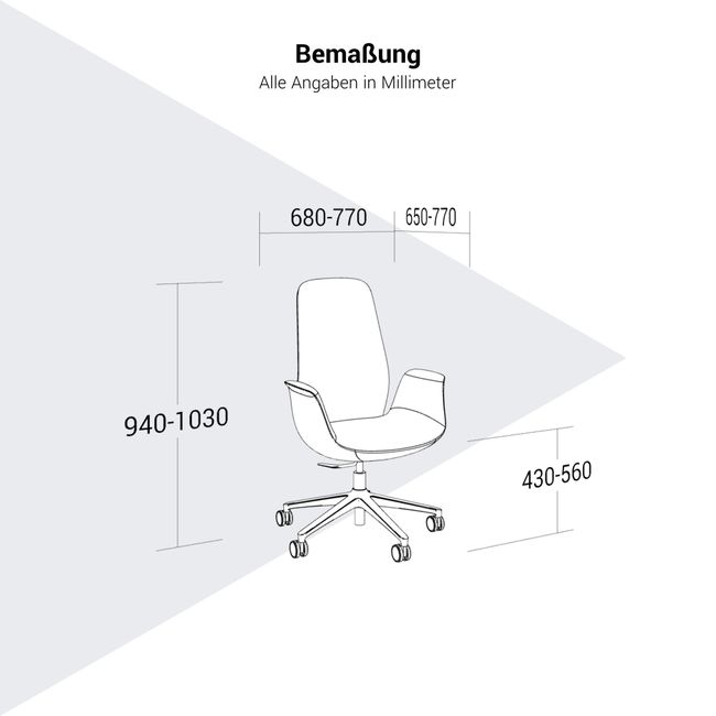 profim - ElliePro Bürodrehstuhl | Synchronmechanik