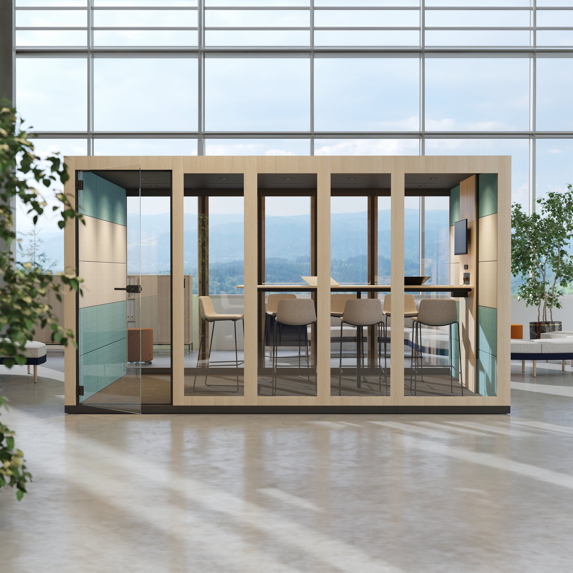 SILENT ROOM XL - Meetingbox | Raum-in-Raum, Schallschutz, Für 8 Personen, viele Farboptionen - 2 Main Image