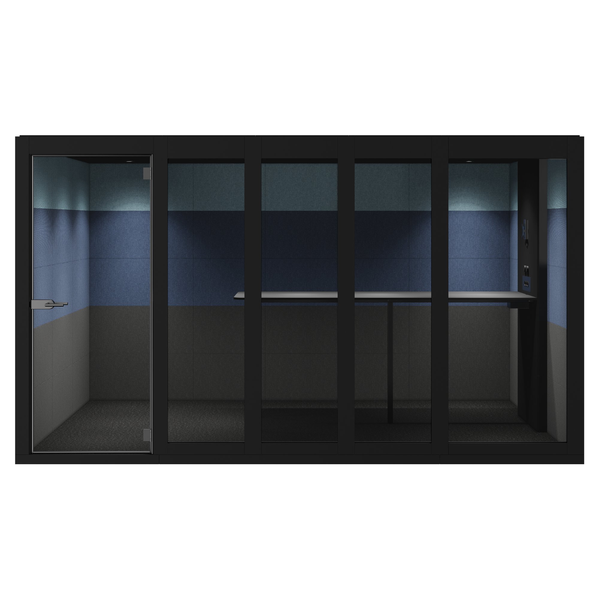 SILENT ROOM XL - Meeting Box | Espace dans l'espace, isolation sonore, pour 8 personnes, substances de référence Berta / Synergy / Velito - 2 Main Image