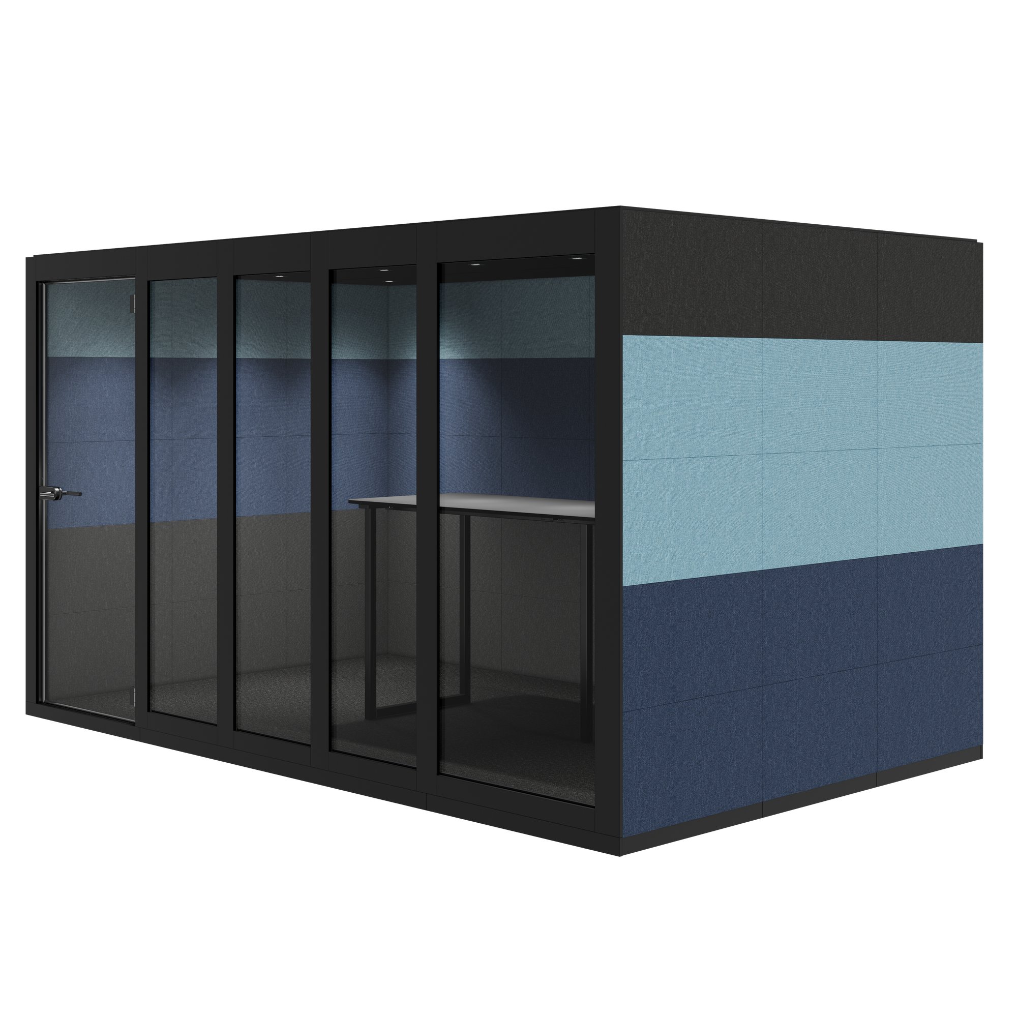 SILENT ROOM XL - Meeting Box | Espace dans l'espace, isolation sonore, pour 8 personnes, substances de référence Berta / Synergy / Velito - 3 Main Image