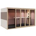 SILENT ROOM XL - Meetingbox | Raum-in-Raum, Schallschutz, Für 8 Personen, Bezugsstoffe BERTA / SYNERGY / VELITO