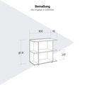 PLANA Regalschrank | 2OH, 900 x 814 mm