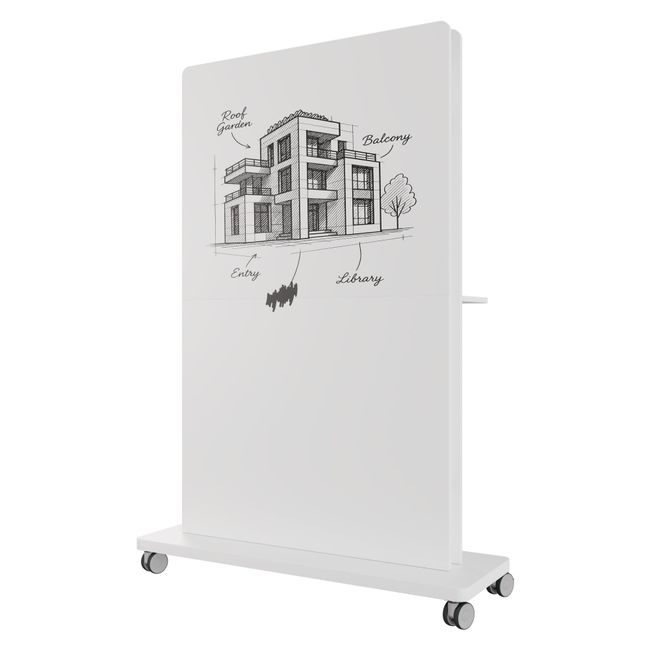 BRALCO Flipper Medienwand | 1000x1800 mm, Whiteboard BRALCO Flipper Medienwand | 1000x1800 mm, Whiteboard