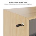MOTION 2-Motoren-Schreibtisch mit Sideboard | Elektrisch höhenverstellbar, 2000 x 1800 mm, Esche Schwarz Furnier - 8 Thumbnail Image