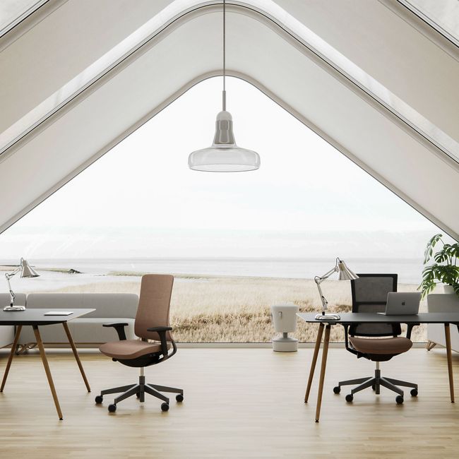 profim – VIOLLE Bürodrehstuhl | Synchronmechanik, Netz- oder Polsterrücken