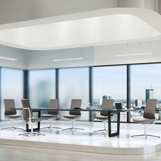 profim – VIOLLE Konferenzstuhl | 4-Stern-Fußkreuz, Netz- oder Polsterrücken