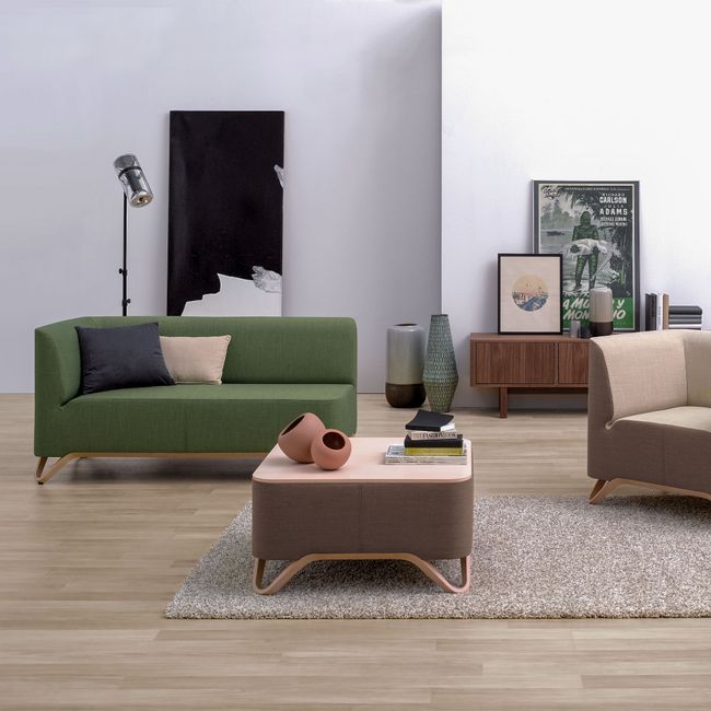 profim - SoftBox Couch | 2- oder 3-Sitzer, Kufengestell profim - SoftBox Couch | 2- oder 3-Sitzer, Kufengestell